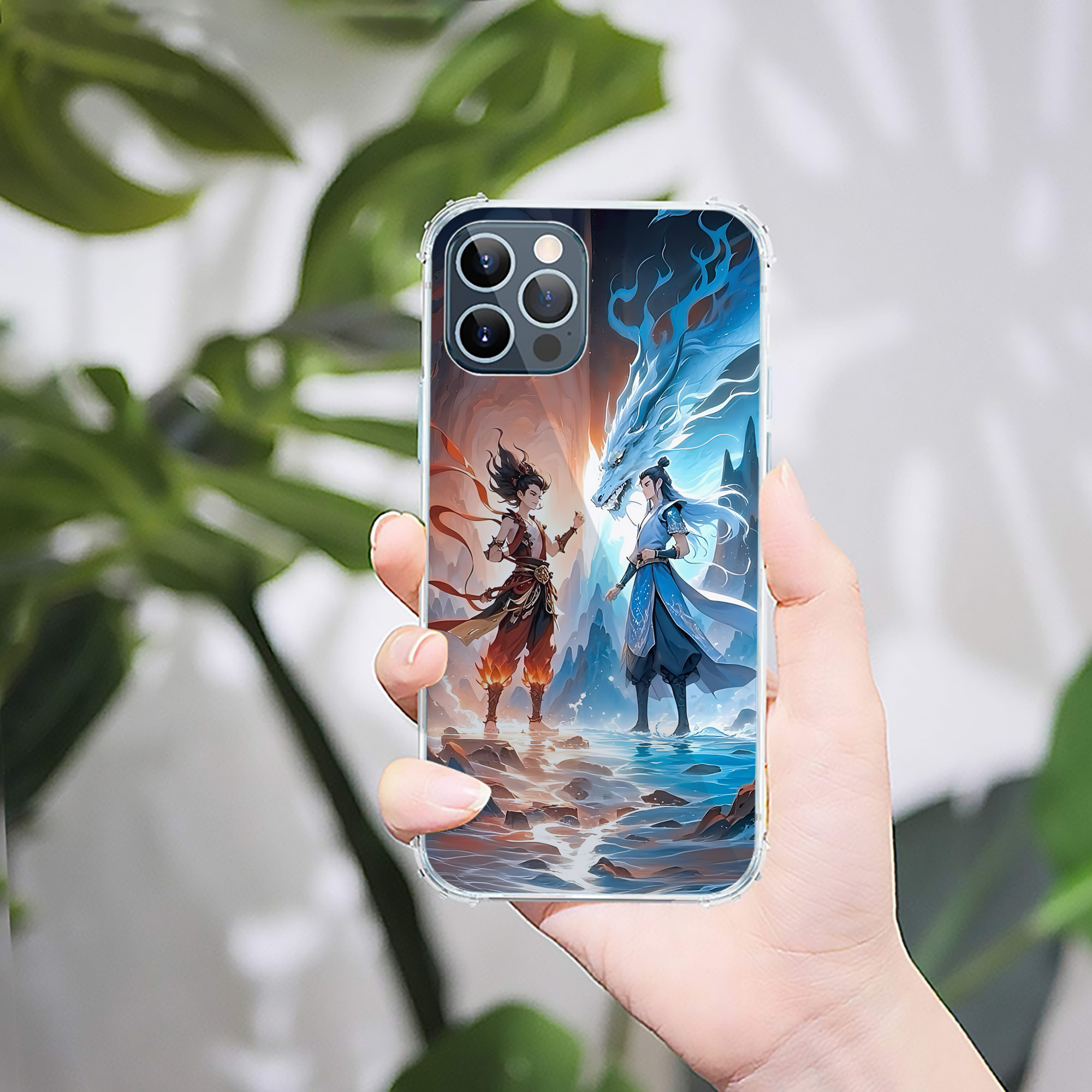 （画像用） Ne Zha 2 ナタ 魔童の大暴れ 【iPhone 12シリーズ対応】透明スマホケース（クリアソフトケース）